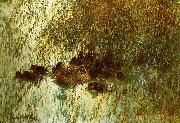 bruno liljefors andhona med ungar oil painting